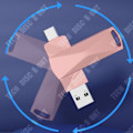 Pikkukuva 4 / 4: TD® 256 GB:n suuri kapasiteetti Hi-Speed 3.0 USB -muistitikku, tyylikäs ja kestävä metallikuori, älypuhelimille, tableteille ja tietokoneille