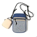 Miniatyrbild 1 av 4: TD® Casual Mesh Messenger Bag Blå färg Lätt axelväska Mobiltelefon Canvas Tillbehör Remmar Fickor