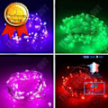 Miniatyrbillede 1 af 3: TD® Lysende LED-lyskæde med batteri 10M 5M 4M 2M kobbertråd lyskæde lys - Model: 5M DC12V Lilla