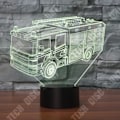 Miniatyrbillede 4 af 4: TD® Farverig 3D berøringsfølsom natlampe RE2BA0