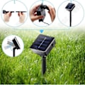 Miniatyrbild 4 av 4: TD® Solar Lights 10LED marockansk julboll dekorationsljus utomhus vattentät LED järn Silver Ball String Light