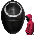 Miniatyrbillede 3 af 4: Maske Squid Game-Runde CONFO® - Sort - Halloween - Jul - Påske - CONFOZEN