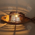 Miniatyrbillede 2 af 4: CONFO® Applique Forberedelse retro Fisk flet i bambus Café Bar Vinhus stuen Dyrke restauranten