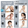 Miniatyrbillede 2 af 4: TD® Vandtæt elektrisk barbermaskine, multifunktionel elektrisk barberkniv, sæt til elektrisk barbering til mænd