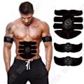 Miniatyrbild 4 av 4: TD® EMS Smart Abdomen Patch Abs Device (1 buk + 2 armar + 3 huvud) (svart + orange)