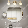 Miniatyrbillede 4 af 4: TD® Miroir foran nordisk lys LED i fuld kobber til badeværelse, badeværelsesspejl, skab, makeup-lampe, frisør.