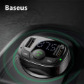 Miniatyrbillede 1 af 4: USB biloplader til cigarettænder til håndfri telefon FM-transmitter bilkit Bluetooth LCD MP3-afspiller