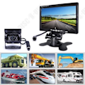 Miniatyrbillede 2 af 4: Kablet bagkamera med 18 IR LED nattsyn 7" TFT LCD monitor til RV-Bus-Truck-Trailer-Caravan (Ex-kabel)