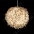 Miniatyrbillede 2 af 4: Fjerlampe - TD® - Diameter 40 cm - Justerbar højde - LED lys - Spisestue