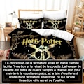 Miniatyrbild 4 av 4: Sängkläder - TD® - Harry Potter - 1 person - 140x200 cm - Flerfärgad Flerfärgad