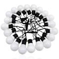 Miniatyrbillede 1 af 4: TD® LED lyskæde, guisette G50, udendørs guisette, kuglekæde, bryllupsfest - Model: WHITE 5m