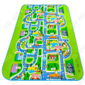 Miniatyrbillede 1 af 4: Gulvtæppe - TD® - Bykort - Foldbart - 158,5 x 128 cm - Til børn
