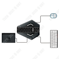 Miniatyrbillede 4 af 4: TD® USB-kabel tastatur- og muskonverter Forskydning uden forsinkelse Passer til konsoller X-360/X-1/P3/P4/N-SW