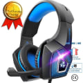 Pikkukuva 1 / 4: Peliäänikuulokkeet - TD® - PS4 - Melua vaimentava mikrofon - Surround-äänet - LED