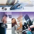 Miniatyrbillede 3 af 4: Mobiltelefonholder - Universal - Sort - 360° roterende - Stærk klæbende - Keramisk design Svart