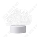 Miniatyrbillede 2 af 3: TD® Taktile dekorativ optisk lampe - bådmodel - USB lyskilde lampeknap strøm