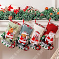 Miniatyrbild 4 av 4: TD® Julstrumpa Godispåsar 20*30cm 4st Tecknat mönster julklappspåse Lämplig för juldekoration
