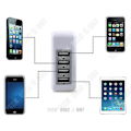 Miniatyrbillede 3 af 4: USB-lader TD® Direkte lader 4USB Mobiltelefonadapter Multiport væg lader