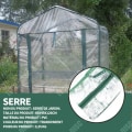 Pikkukuva 2 / 4: TD PVC-puutarhaterassi lämmityshuone 69x49x126cm puutarhatarvikkeet kukka miniatuuri usealla tasolla