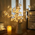 Miniatyrbillede 3 af 4: TD® Lysende LED Guirlande Simulering Sommerfugle orkidé gren lampe hjem værelse dekoration ferie - Model