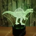 Miniatyrbillede 1 af 4: TD® Ny Dinosaur 3D Lys Berøring Farverig 3D Vision Led Natlamper Gave Dekoration Atmosfære Led Lille Bordlampe