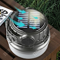 Miniatyrbillede 2 af 4: TD® Justerbar LED campinglampe med 6 hastigheder Langtidsholdbar batteri Kolde og varme nuancer Solarlampe til camping