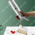 Miniatyrbillede 4 af 4: TD Siphon chantilly 500ml ergonomisk design professionel flødeskumssyphon i aluminium med 3 dyser i rustfrit stål