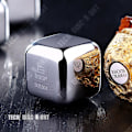 Miniatyrbild 3 av 4: TD® Ice Cube Stone Whisky Återanvändbar rostfritt stål Alkoholvin Högkvalitativ present för män Dryckskylarset med 4