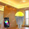 Miniatyrbillede 4 af 4: Ampoule Bluetooth TD® E27 med skruefarve RGB APP kontrol