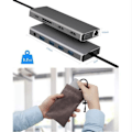 Miniatyrbillede 4 af 4: Multifunktionel dockingstation - TD® - 12 i 1 - Ultra HD 4K - Triple skærm - USB 3.0 porte