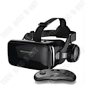 Miniatyrbillede 1 af 4: TD® Version mobiltelefon headset 3D panoramisk mirror virtual reality headset -sort Svart