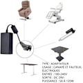Miniatyrbillede 3 af 4: TD® Adapter til Hældningsbar Sofa Elektrisk Forbindelse Massagesæde Afslappende Hældningsbar Meget Høj Effekt 120W Max