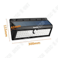 Miniatyrbillede 4 af 4: TD® Lampe LED AL-SL03 Solarlampe 44 LED - Udendørs bevægelsesfølsom vandtæt lampe IP65 Væglampe - Multifunktionel