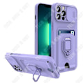 Miniatyrbillede 1 af 4: TD® Cover til mobiltelefon, der passer til iPhone12PROMAX, multifunktionel push vindue kort, blød taske, kort, ring, support