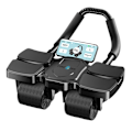 Miniatyrbillede 1 af 6: Abdominal hjul 300kg belastning med automatisk rebound firehjulsdesign bredere hjulafstand til hjemme sort Svart