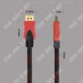 Miniatyrbillede 4 af 4: TD® HDMI-netværkskabel i rød og sort, 15 meter, forbindelseskabel til 1080P TV-skærm, version 1.4, højdefinitions HDMI-kabel