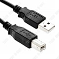 Miniatyrbillede 3 af 4: USB 2.0 Printer Kabel 2m Høj Hastighed Ren Kobber Firkantet Port A-B Computer til Scanner Kabel USB Computer til Printer Kabel Sort