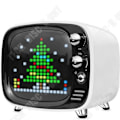 Miniatyrbild 2 av 3: Bluetooth-högtalare - TD® - Pixel - Mini-väckarklocka - Bärbar - Retro TV-design