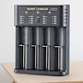 Miniatyrbillede 2 af 4: Batterioplader - TD - 4 pladser - Overbelastningsbeskyttelse - LED-display - USB