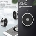 Pikkukuva 4 / 4: TD® MINI-KAIUTTIMEN BLUETOOTH - MP3-LEETTÄJÄ MICRO-SDHC 32GO MAKS. PUHELIMILLE, TABLETEILLE... (HOPEA)