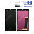 Pikkukuva 1 / 4: TD® Sopii Sony Z puhelimen mustalle LCD-näytölle kosketusnäyttökokoonpano C6603 C6606 näyttö