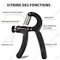 Miniatyrbild 4 av 4: TD Handgreppsförstärkare underarmsgrepp 60kg fingermotionär träningsring handförstärkande handgrepp muskulation