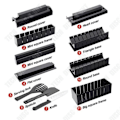 Miniatyrbillede 4 af 4: TD® Multifunktionelt sushi værktøj DIY hjem kreativ køkken sushi manuel ris rulle combo 11-pack