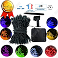 Miniatyrbild 1 av 4: TD® Solar String Lights Julgran LED Flerfärgad Trädgård Hem Utomhus Bunting Banner Bröllop Födelsedagsdekoration