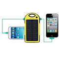 Pikkukuva 3 / 4: 5000mAh Aurinkovoima Pankki Varavirtalähde Kannettava Ulkoinen Akun Kaksois-USB iPhone Android MP4 PSP iPad GPS (Vihreä)