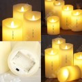 Miniatyrbillede 3 af 4: TD® Elektroniske LED-lys stearinlys med smuk flamme, duftfri, genopladelig med batteri, dekoration lys brillant kraftig
