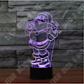 Miniatyrbild 3 av 4: TD® Dekorativ USB Santa Claus 7 färger Fjärrkontroll Optisk illusion 3D Night Light Visualization Bordsbordslampor 3D Glow LED