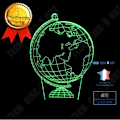 Miniatyrbillede 1 af 4: TD® 3D Lampe Illusion Optisk LED Nattlys 3D Jorden Glob LED 7 Farveskift Flash Lys Bordlampe Til Baby Søvn Nattelys