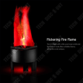 Miniatyrbillede 3 af 4: TD® Lumière flamme scene dekorationer til halloween LED lampe bar lys elektronisk glødende effekt stof flammer ild natur dé