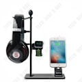 Miniatyrbild 4 av 4: TD® Support 3 i 1 Apple Iphone Apple Watch trådlös induktionsladdning telefon headset laddstation hörlurar hastighet